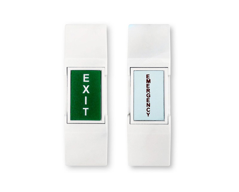 Exit label: Push-to-Exit button