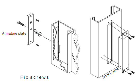 Electromagnetic lock -Concealed Mount(图1)