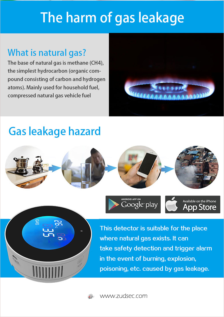 WiFi Smart Combustible Gas Alarm(图3)